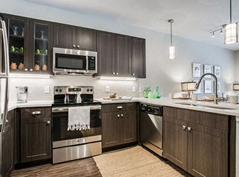 European cabinetry & subway tile backsplash*